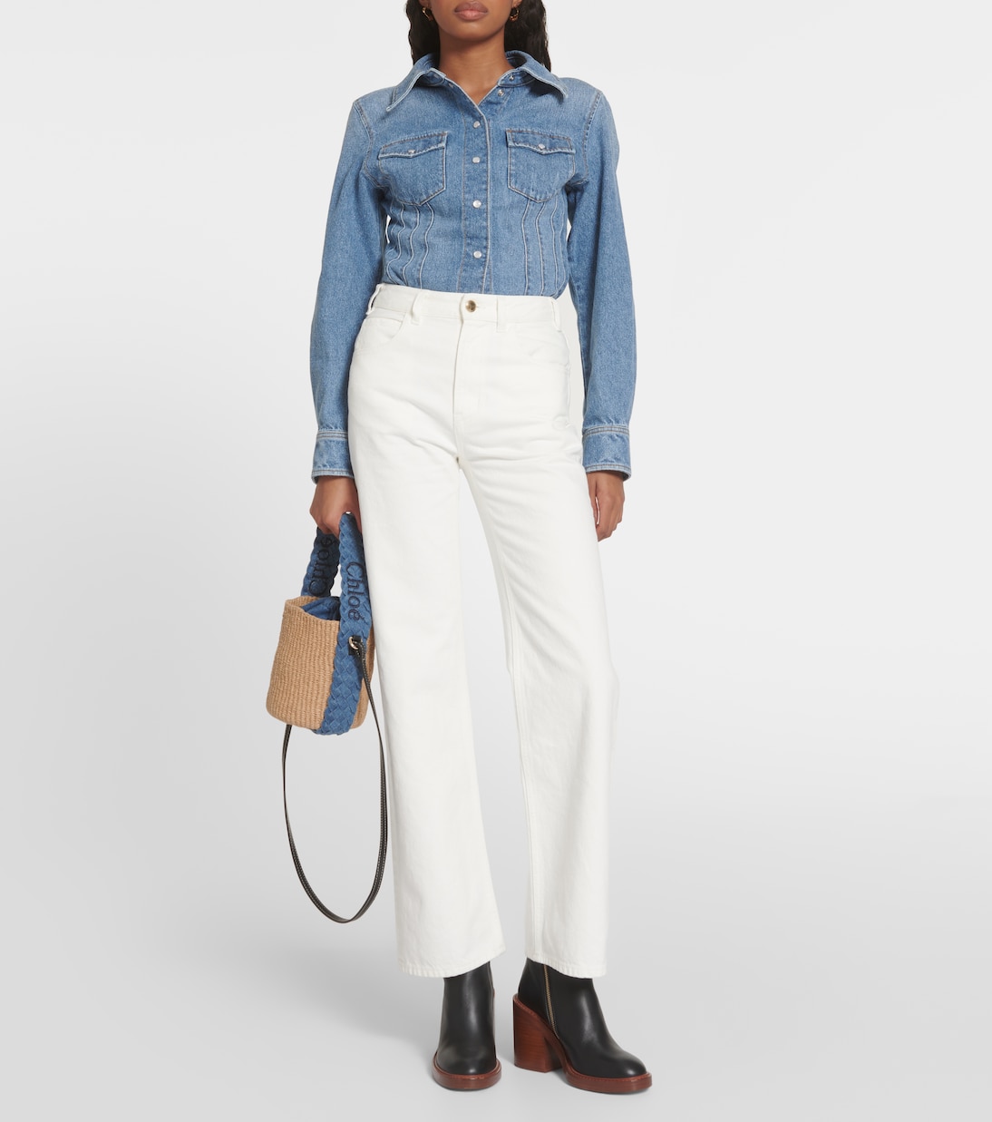 Jeans regular a vita alta | Chloé