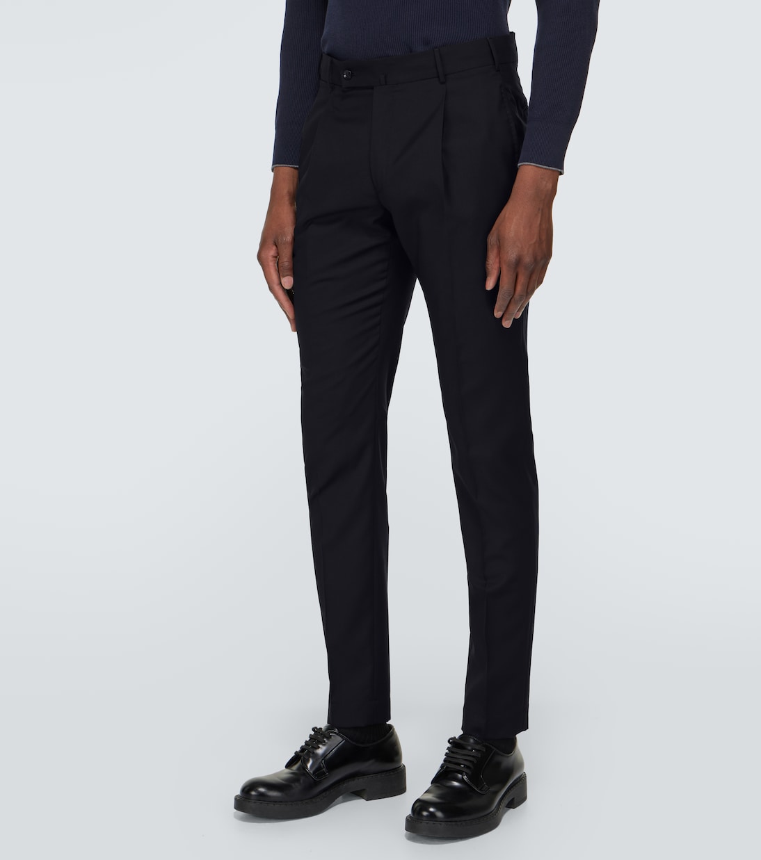 Pantalones slim de lana virgen | Incotex