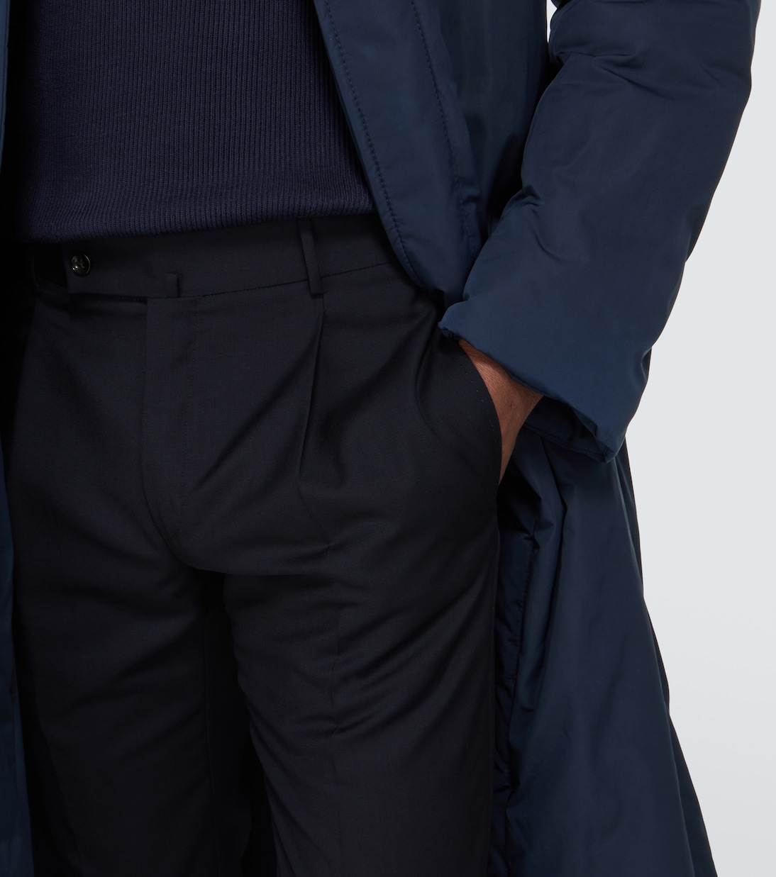 Pantalones slim de lana virgen | Incotex