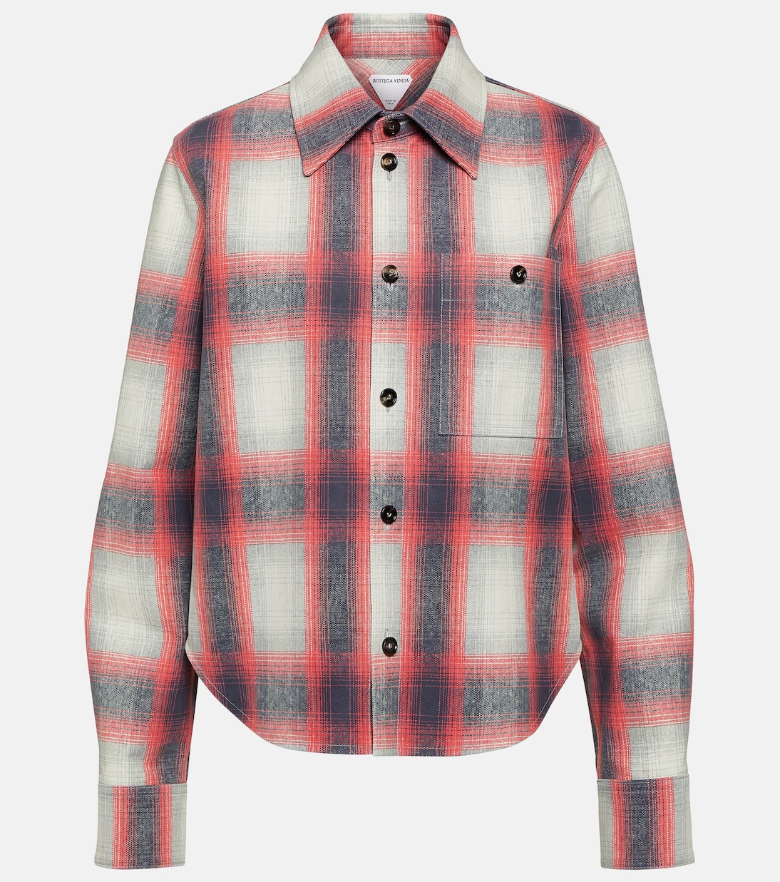 Chaqueta Camisera de Piel con Efecto Óptico de Bottega Veneta para Jóvenes Modernos