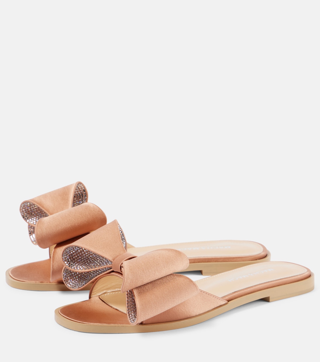 Sandali Le Cadeau Double Bow in raso | Mach & Mach