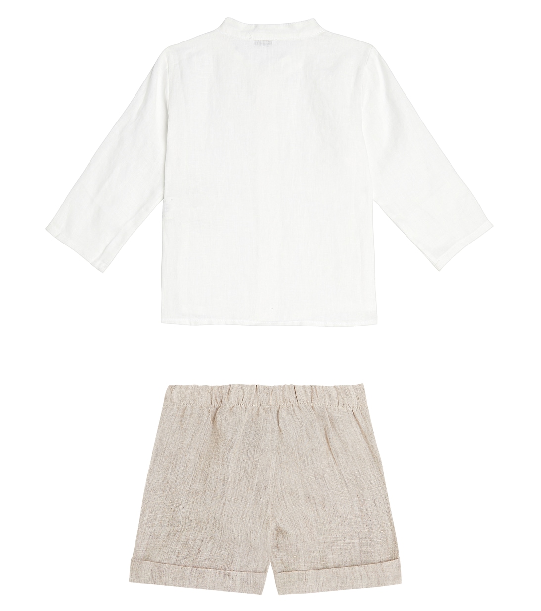 Bebé - set de camisa y shorts de lino | Il Gufo