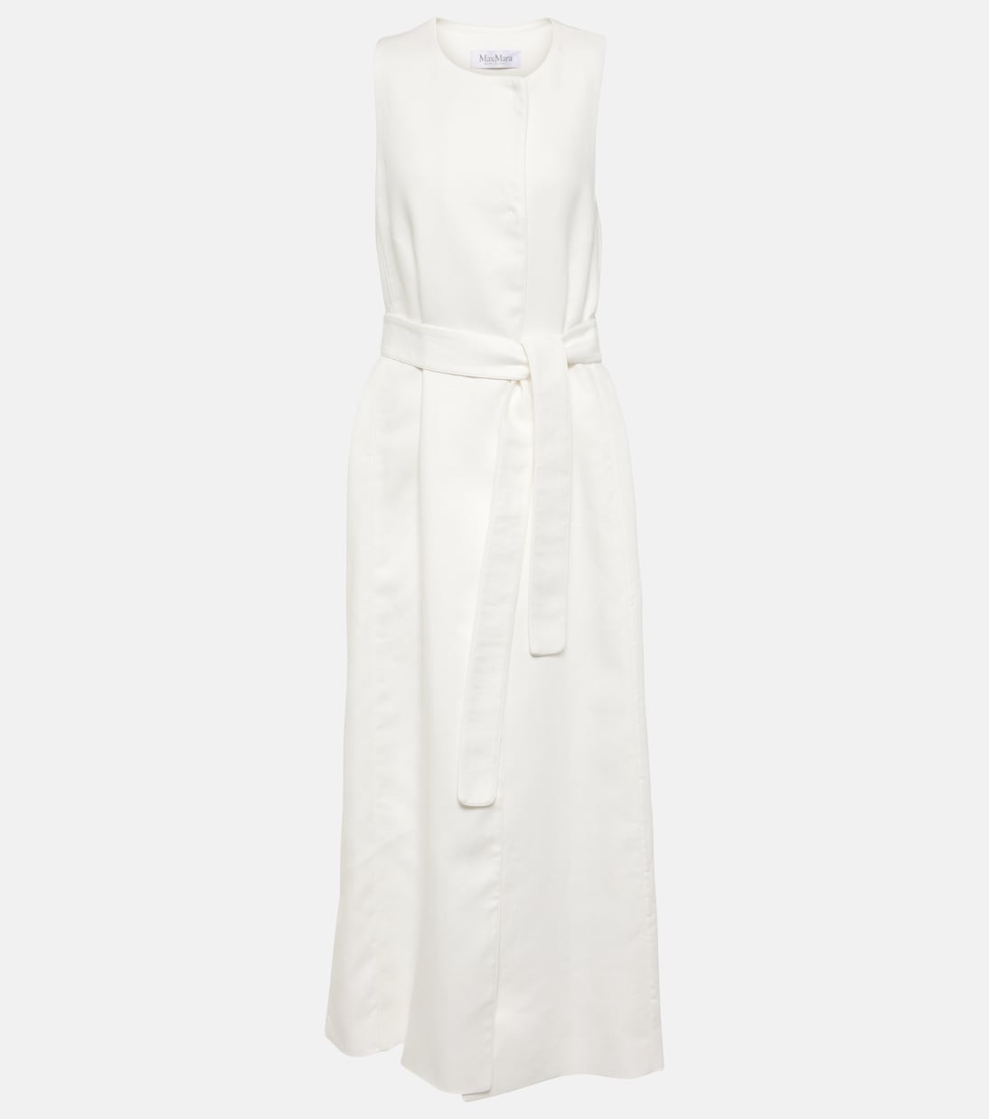 Abito midi Aureo in twill di lino | Max Mara
