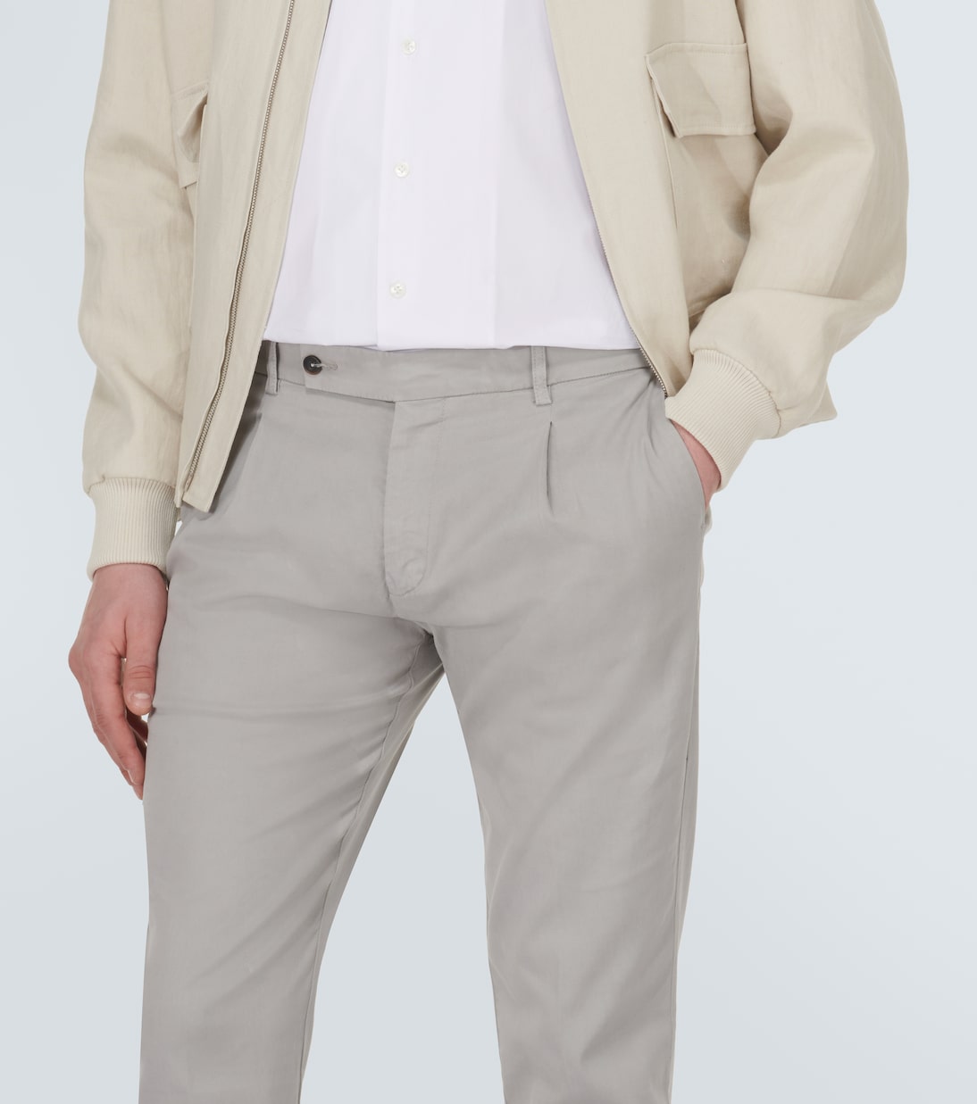Pantalones chinos slim de tiro medio | Thom Sweeney