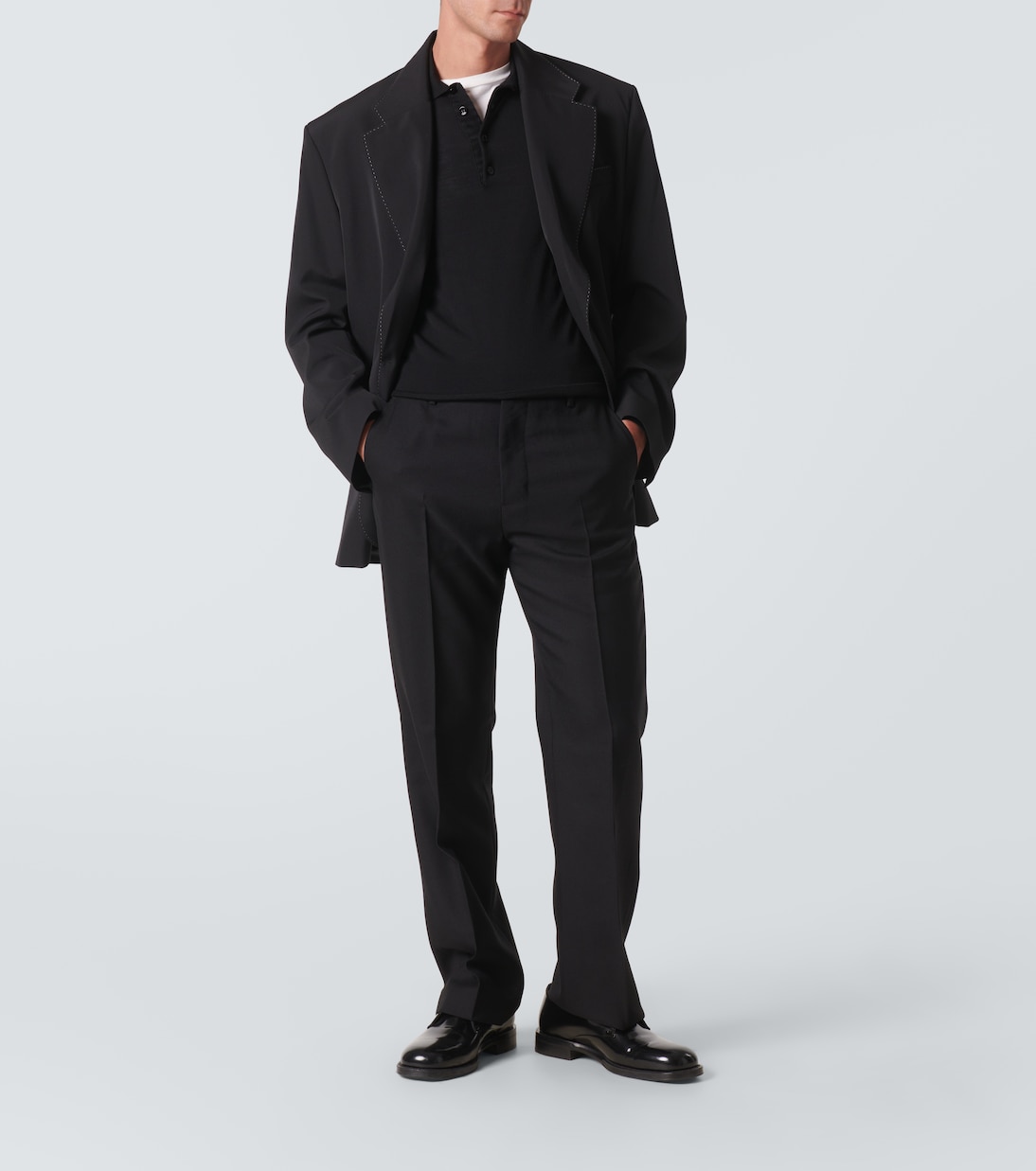 Pleated virgin wool pants | Ami Paris