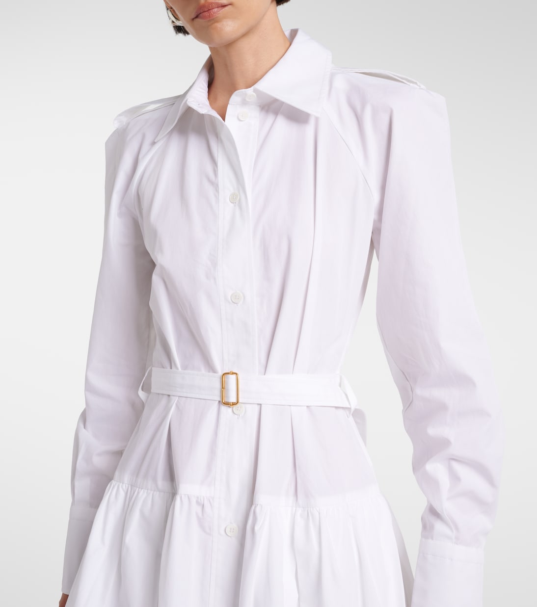 Hemdblusenkleid aus Baumwollpopeline | Patou