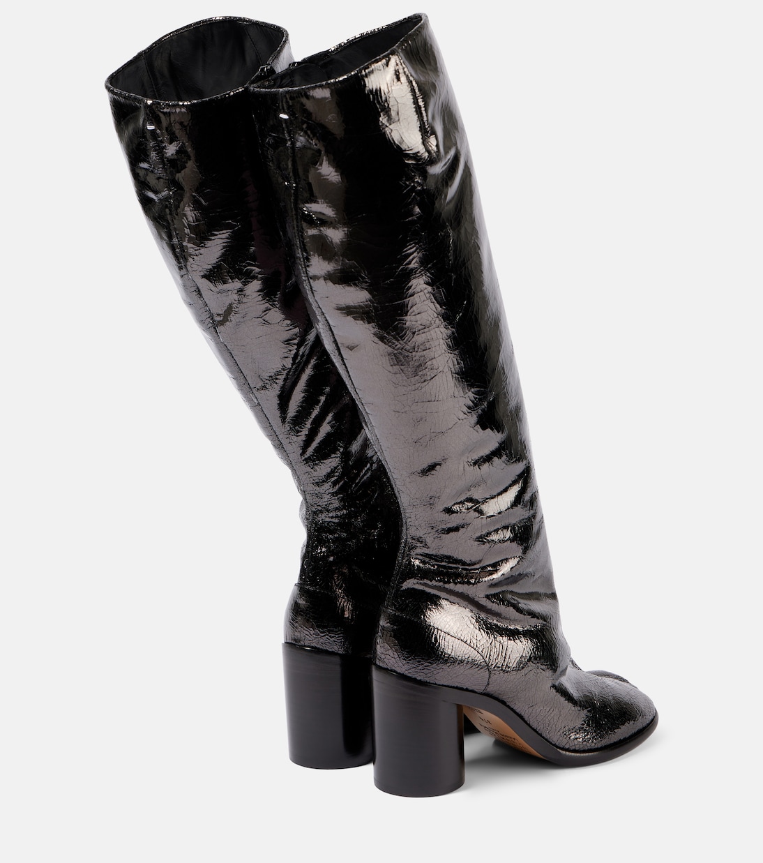 Botas altas Tabi de charol | Maison Margiela