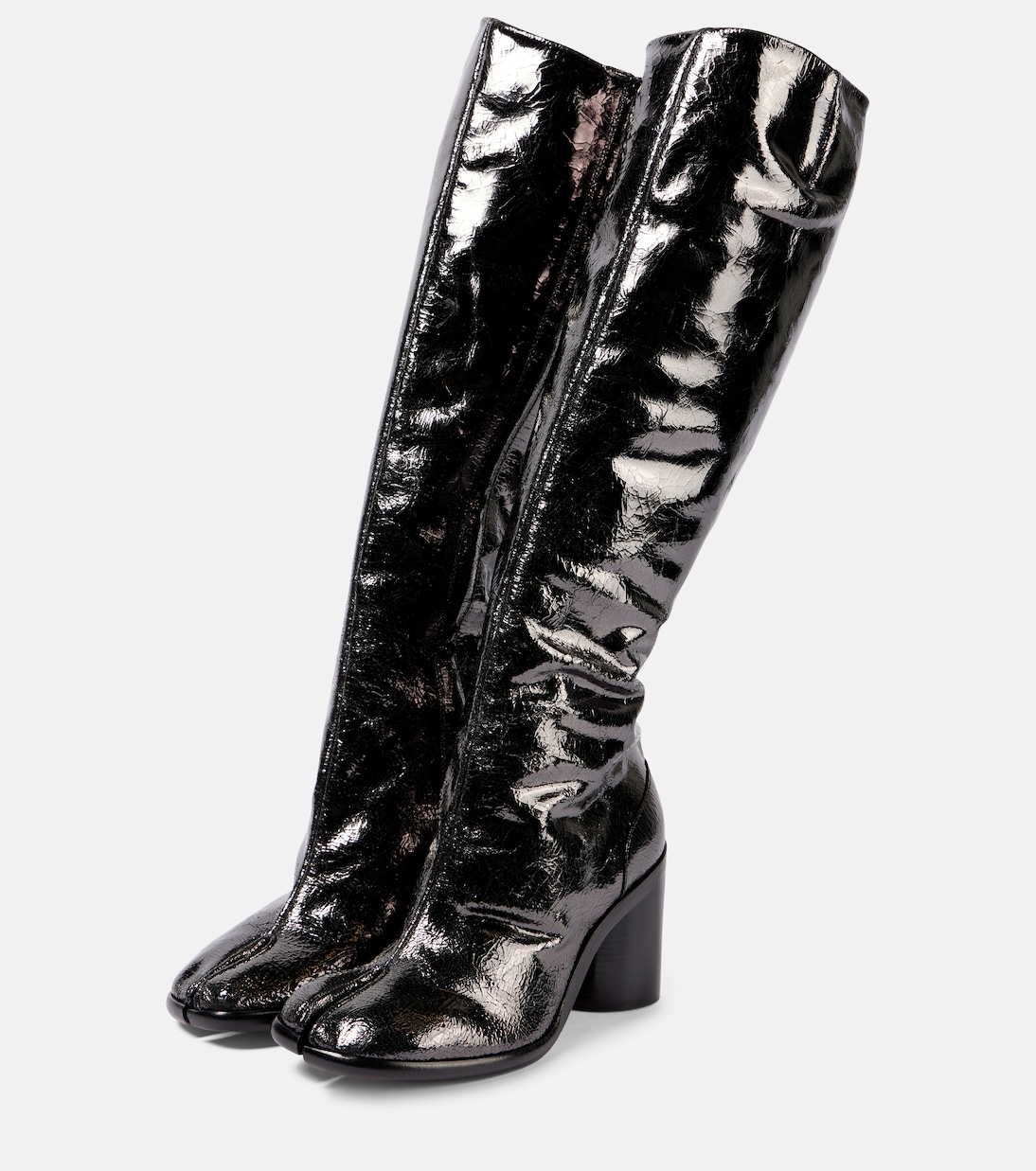 Botas altas Tabi de charol | Maison Margiela