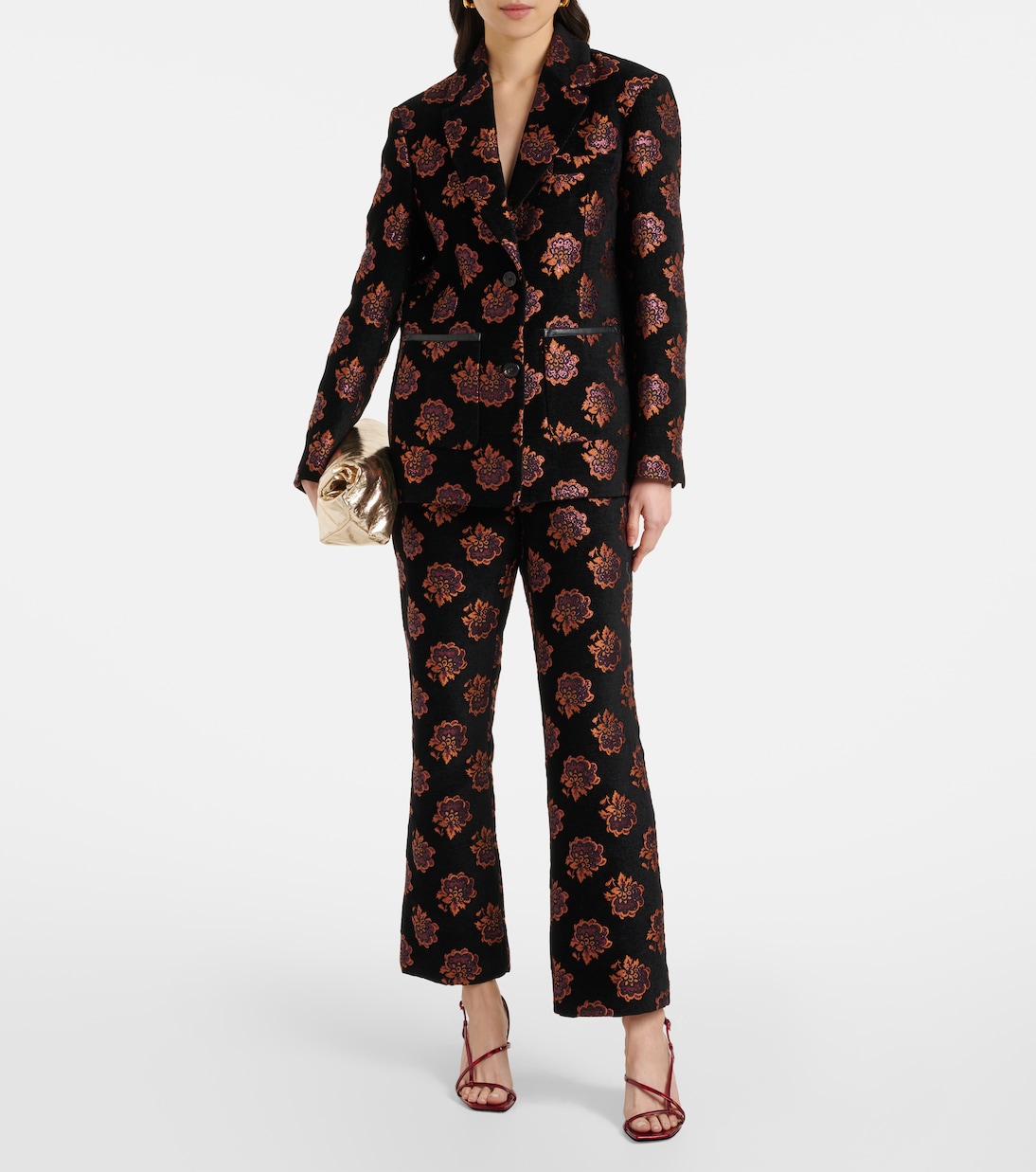 Blazer Kelly en jacquard à fleurs | La DoubleJ
