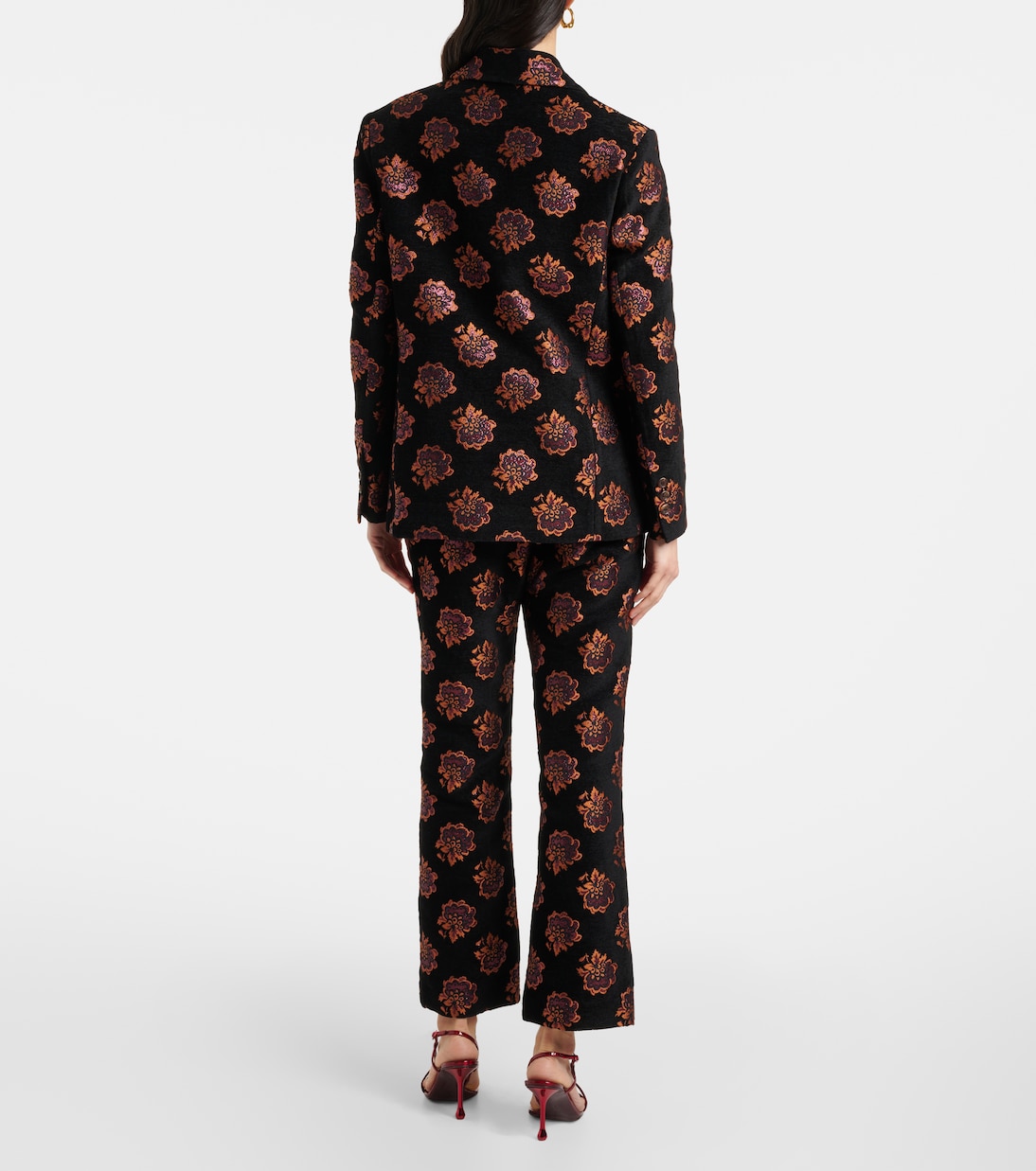 Blazer Kelly en jacquard à fleurs | La DoubleJ