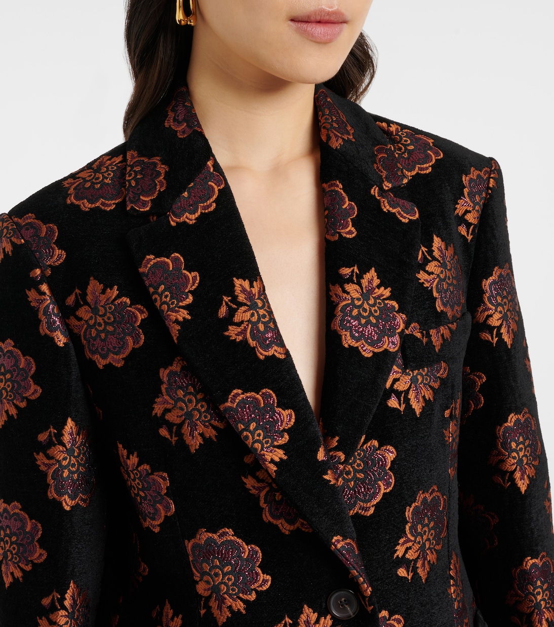 Blazer Kelly en jacquard à fleurs | La DoubleJ