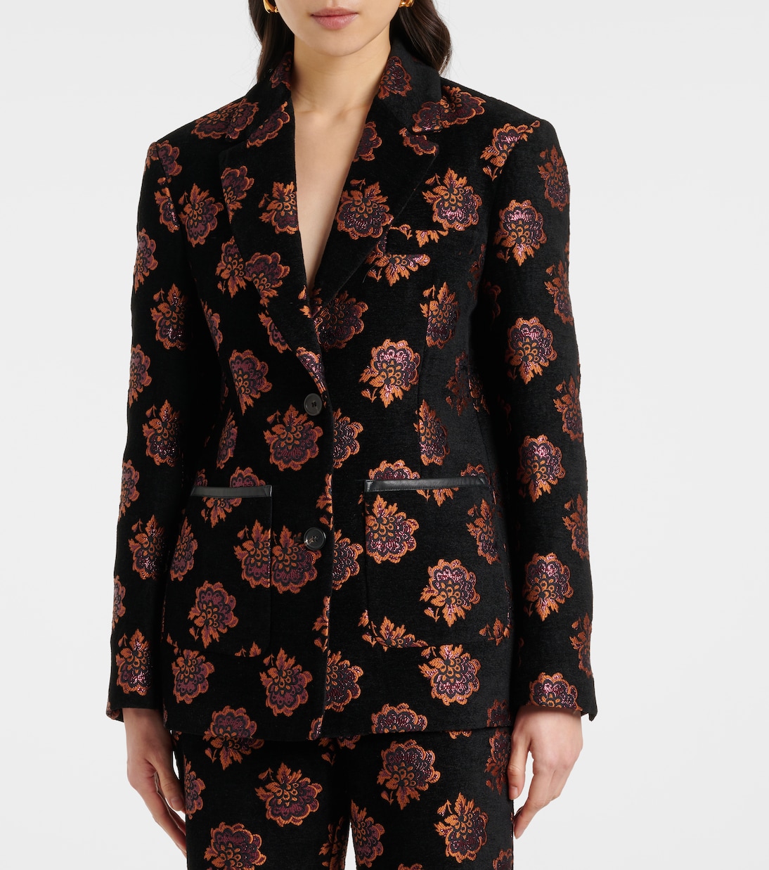 Blazer Kelly en jacquard à fleurs | La DoubleJ