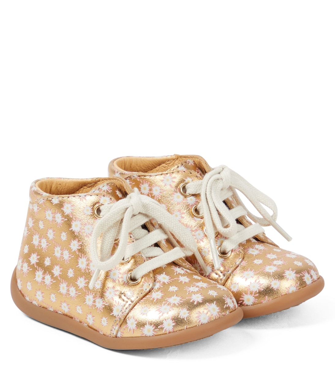 Baby Stand-up Bottine leather booties | Pom d'Api