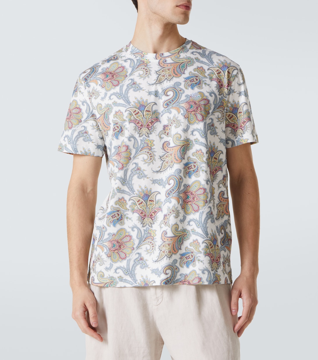 T-shirt en coton à motif cachemire | Etro