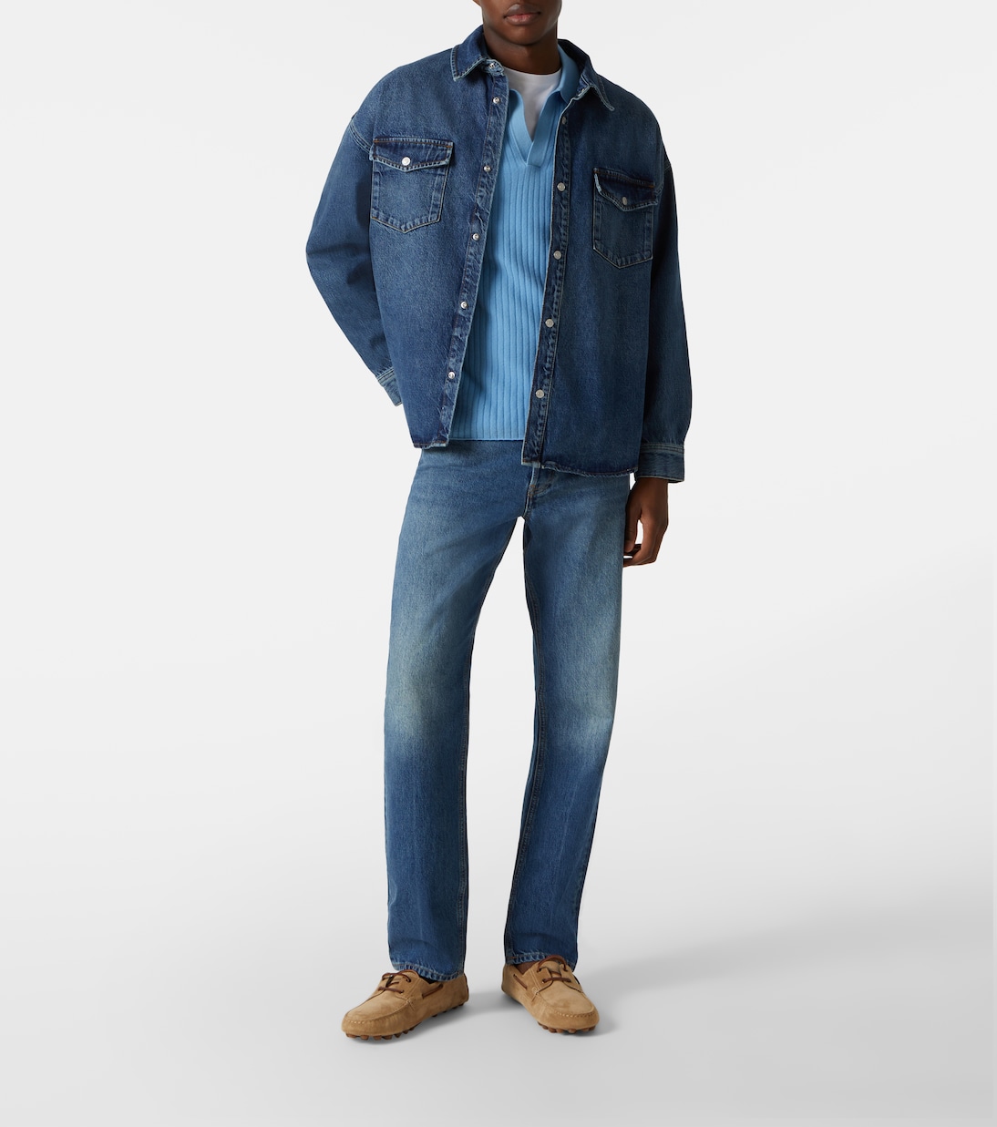 Hemdjacke aus Denim | Frame
