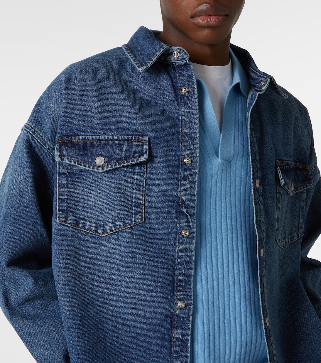 Hemdjacke aus Denim | Frame