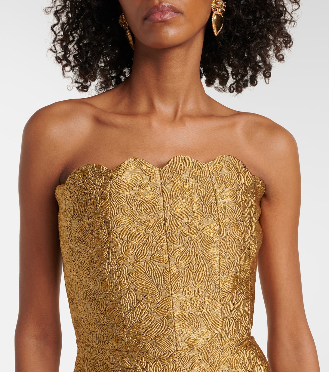Abito midi Marcella in broccato | Markarian