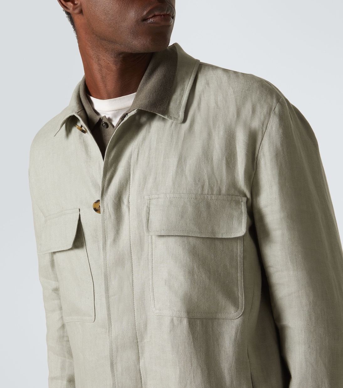 Hemdjacke aus Leinen | Lardini