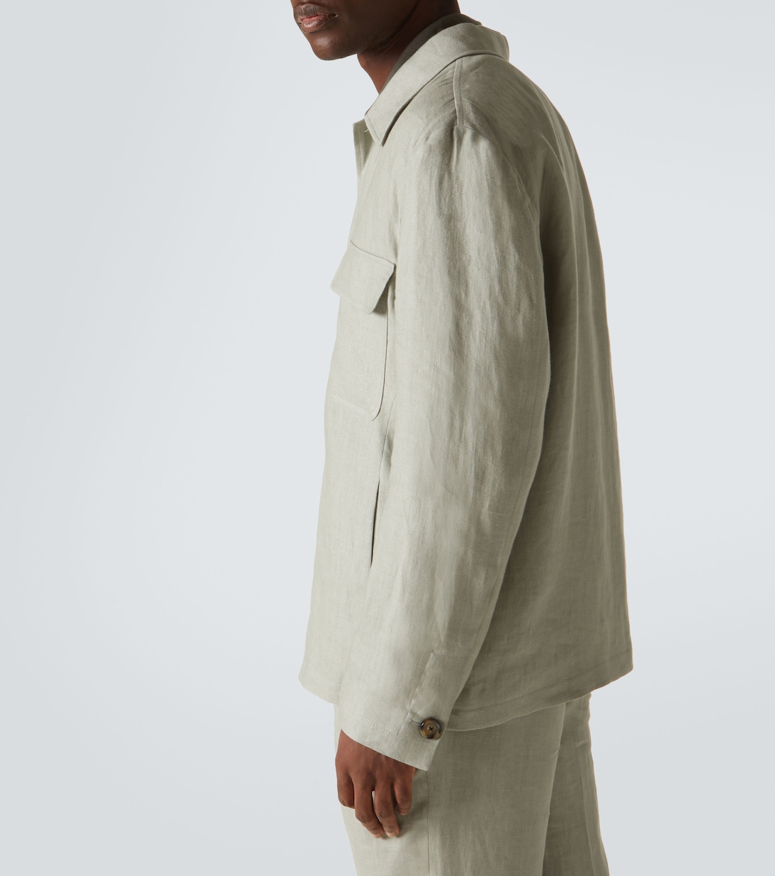 Hemdjacke aus Leinen | Lardini