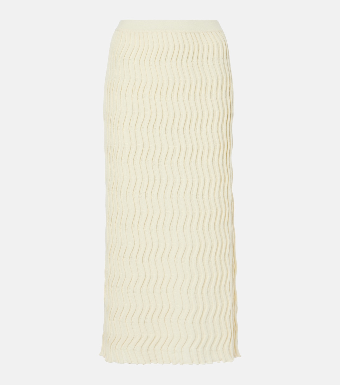 Jupe midi en laine | Bottega Veneta