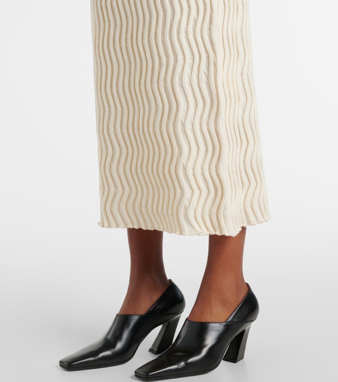 Jupe midi en laine | Bottega Veneta
