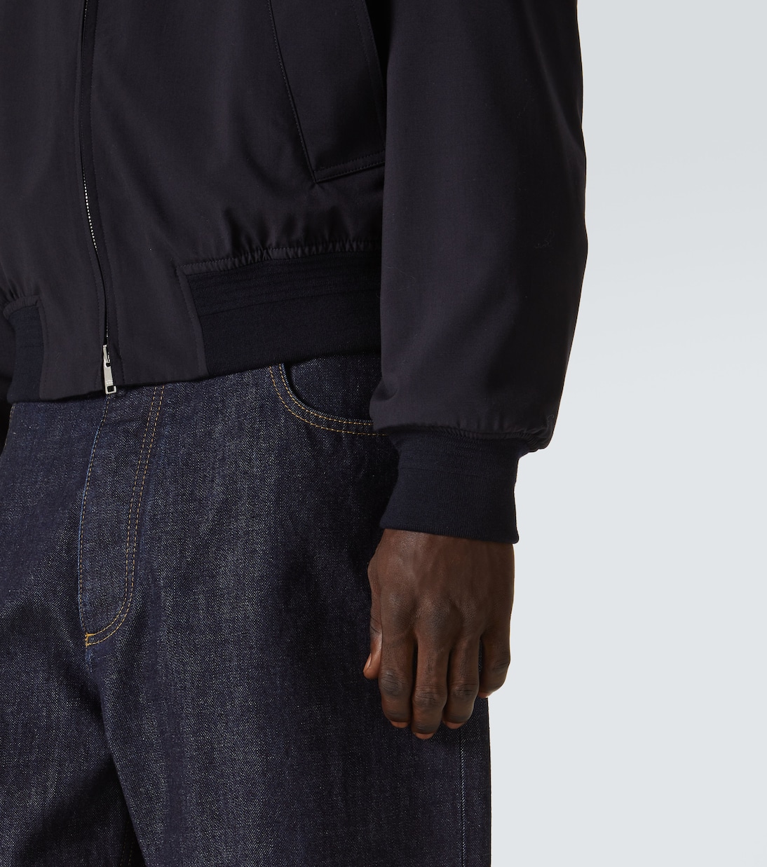 Wool blouson in blue - Bottega Veneta | Mytheresa