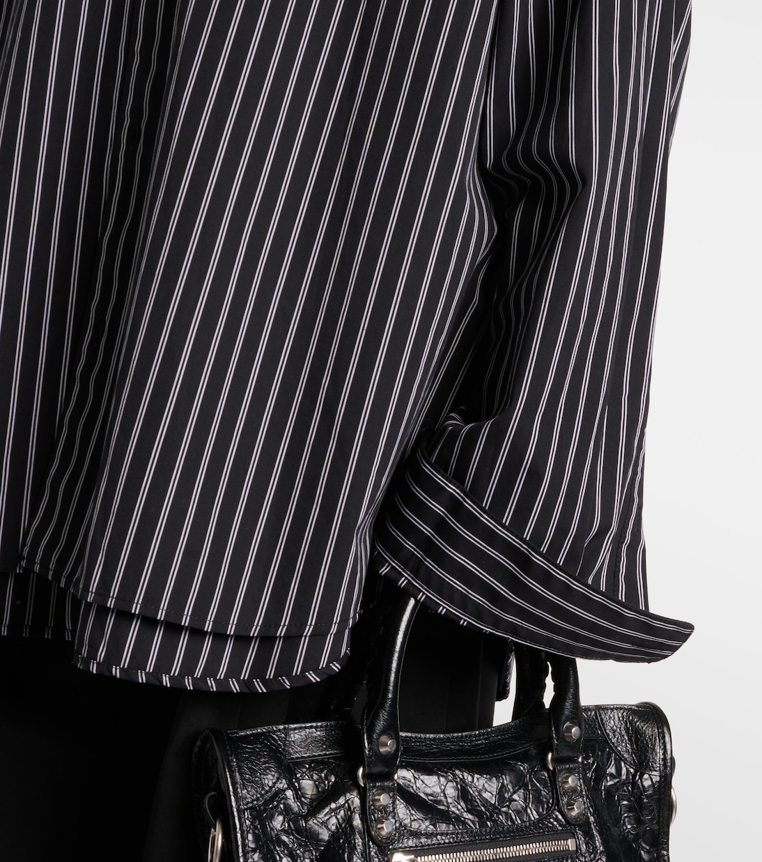 Camicia Flatground in cotone a righe | Balenciaga