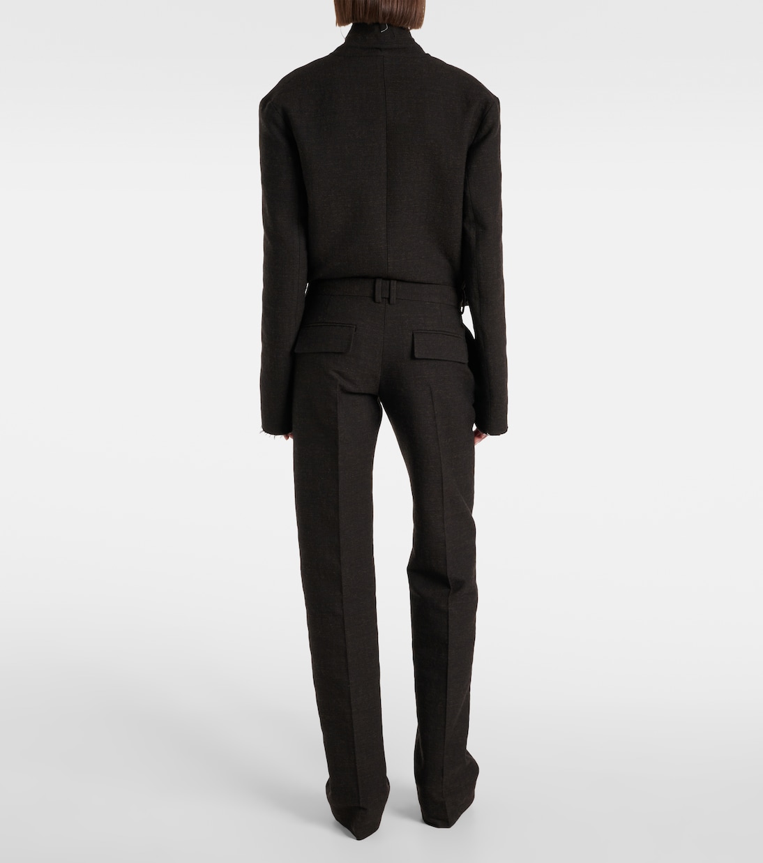 Pantaloni regular Selvie in misto cotone | The Row