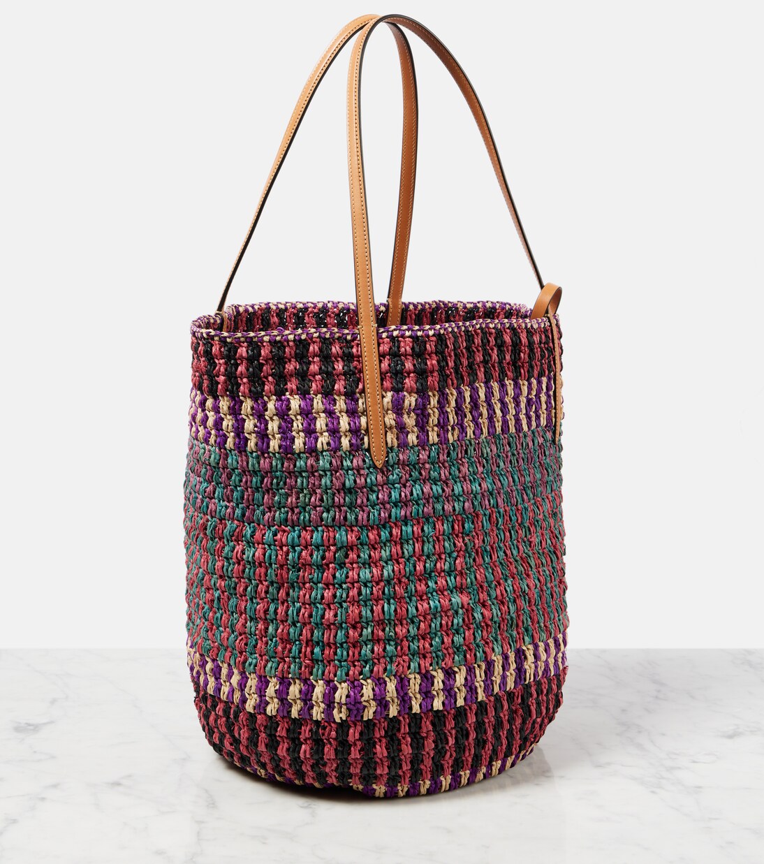 VLogo Signature Large straw tote bag | Valentino Garavani