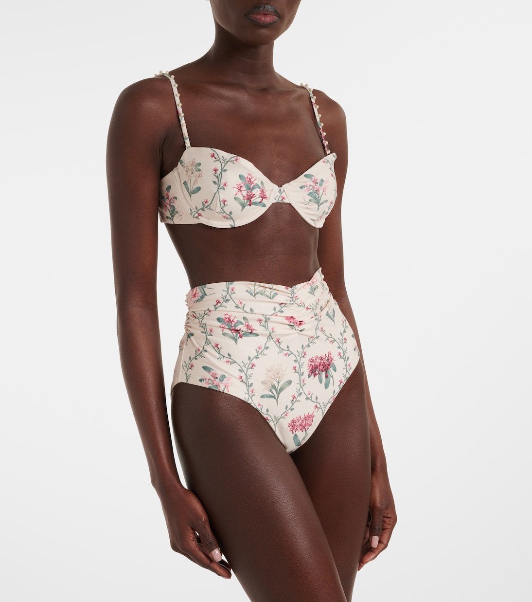 Magdalena floral bikini top | Agua by Agua Bendita