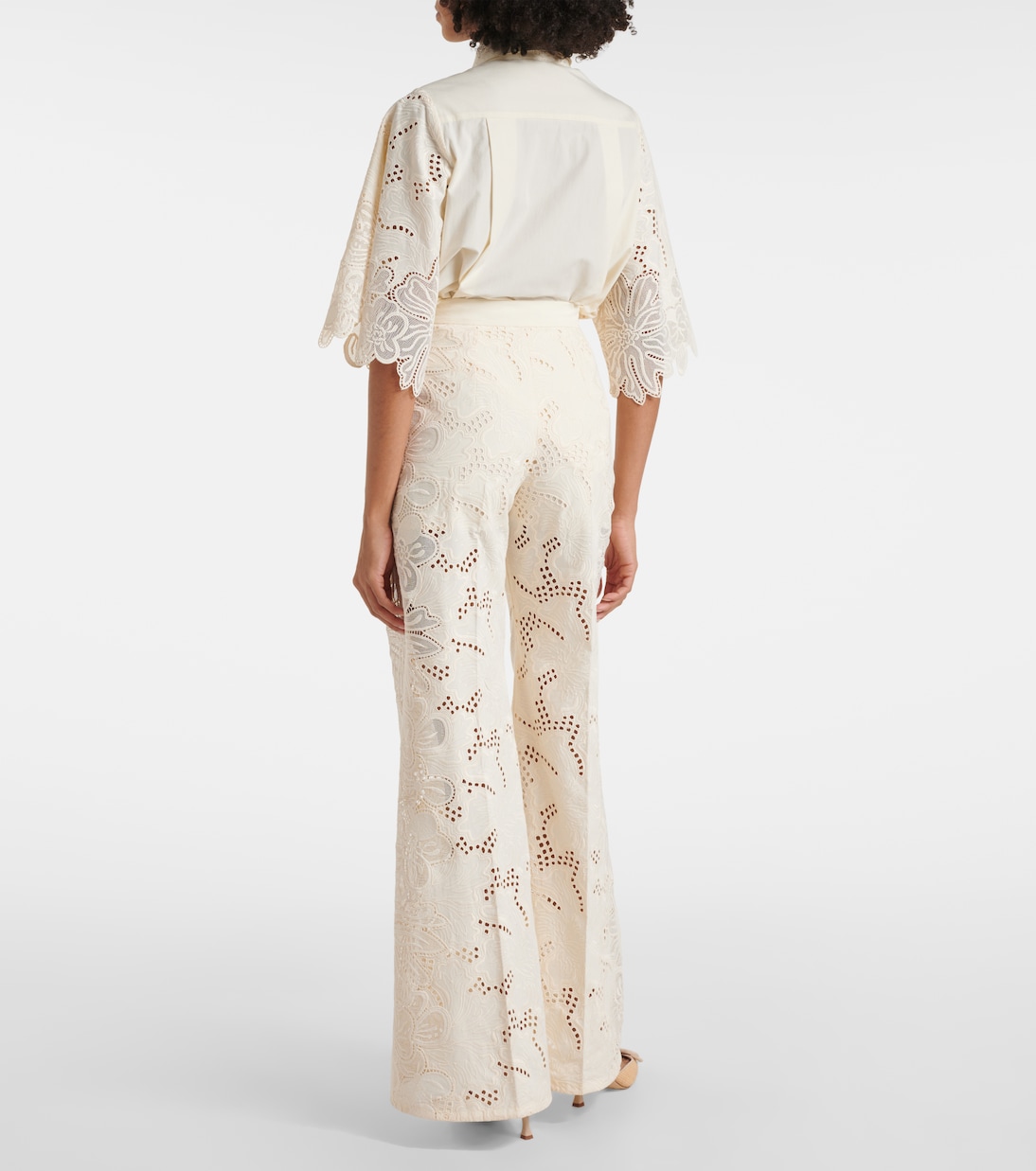 Pantaloni a gamba larga e vita alta | Elie Saab