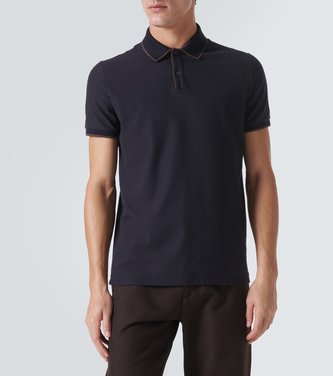 Polo Brentwood in piqué di misto cotone | Loro Piana