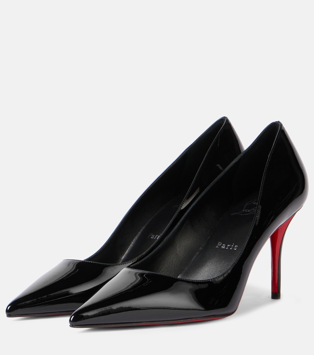 Scarpe con tacco Miss Z 80 in vernice di Christian Louboutin, stile giovane e audace