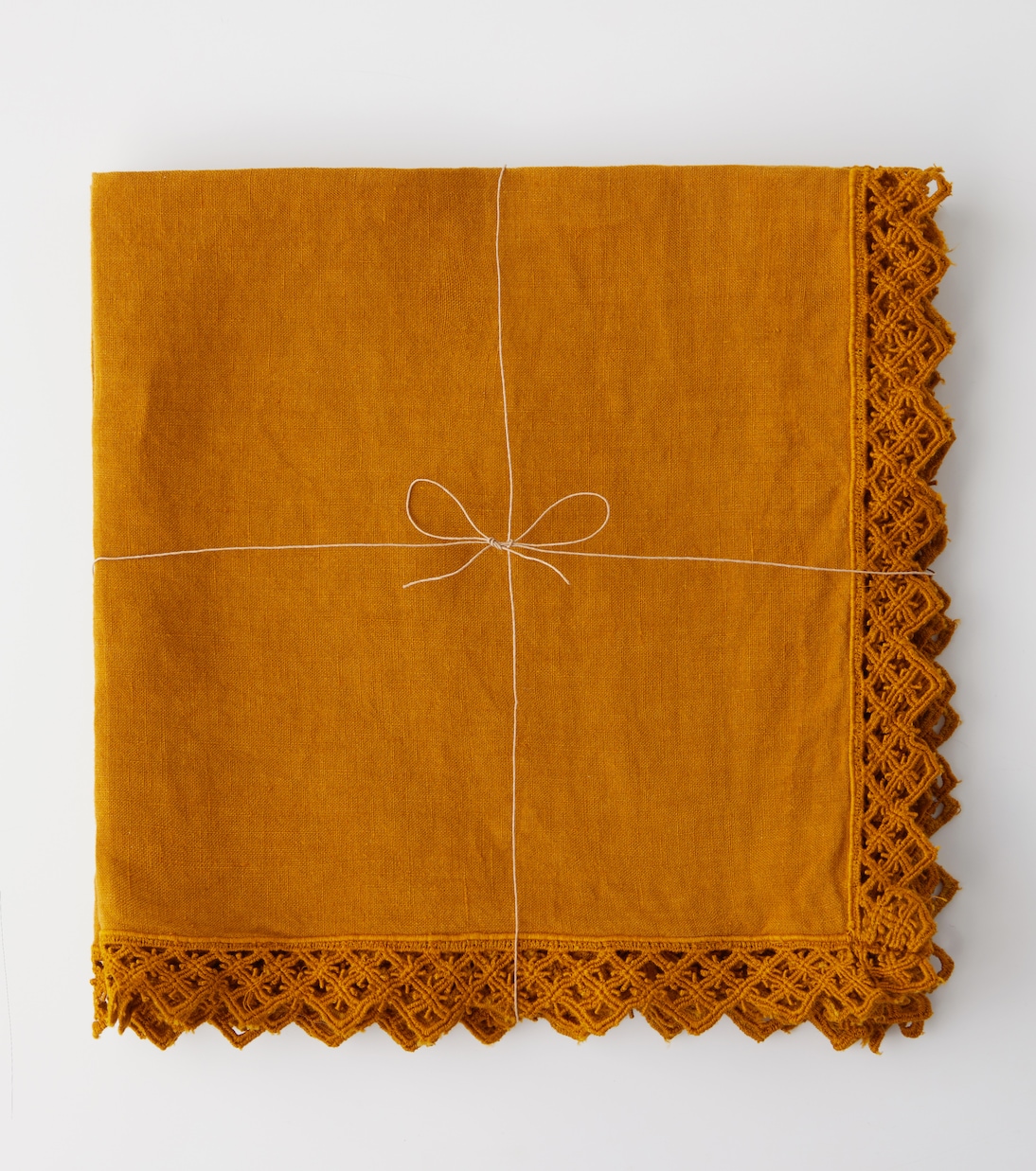 Set of 4 macramé linen napkins | Once Milano