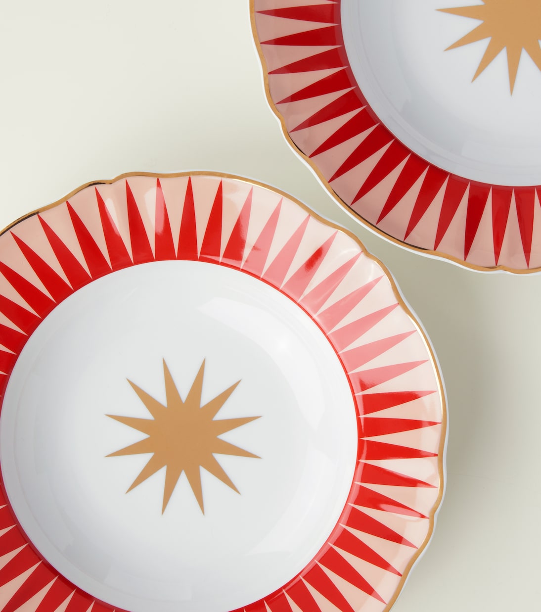 Baleno set of 4 porcelain soup plates | Bitossi