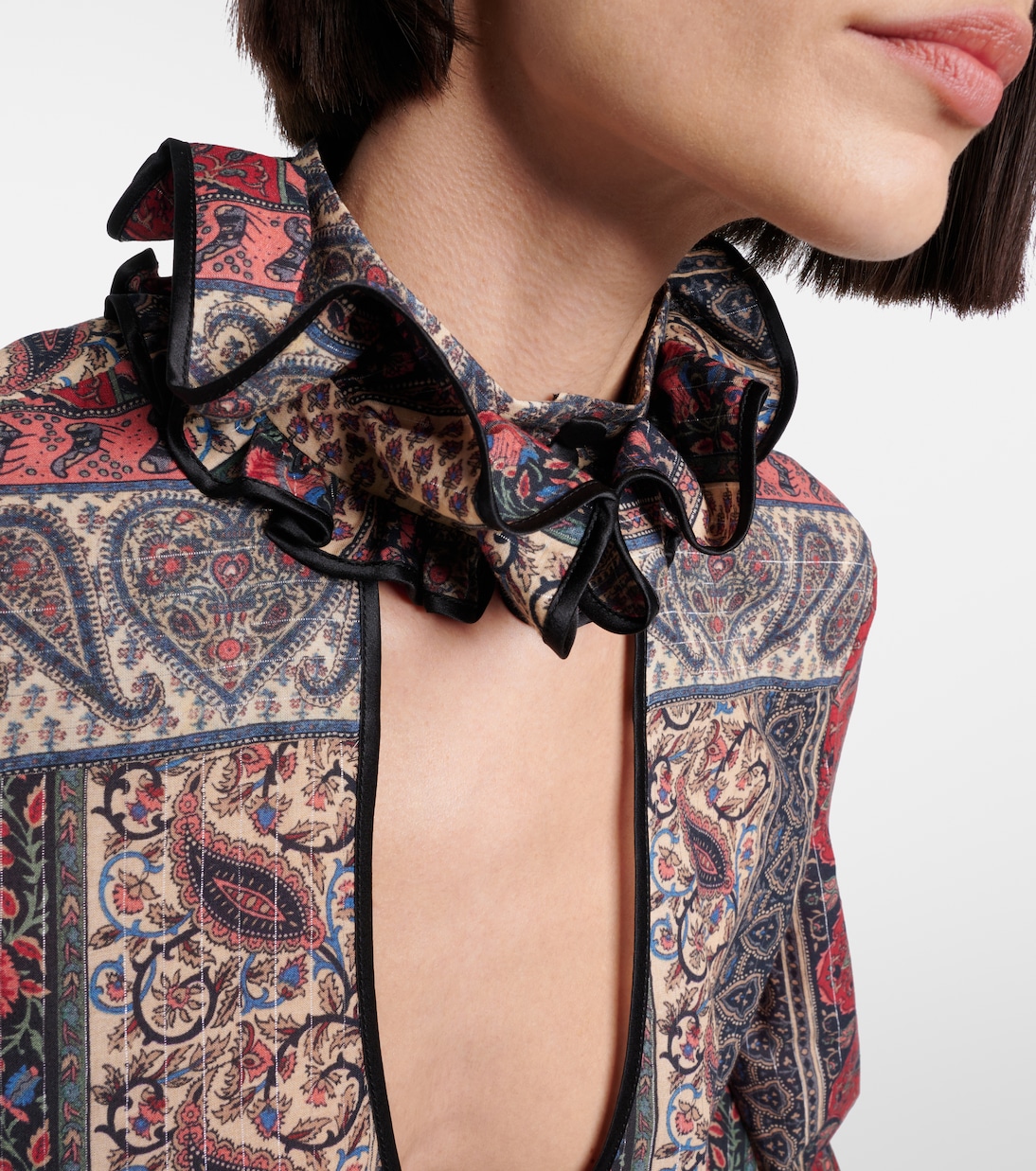 Blouse en coton à motif cachemire | Valentino