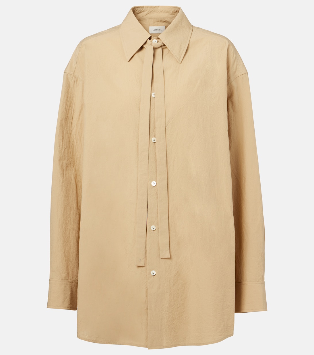 Camisa de algodón con lazada | Lemaire