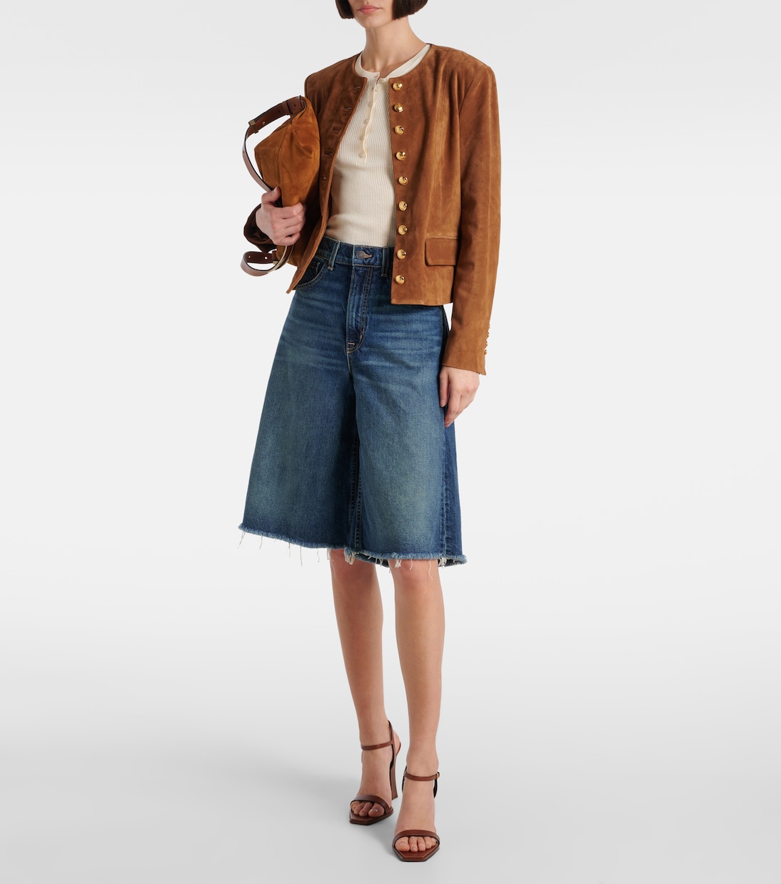 High-Rise Jeansshorts | Nili Lotan