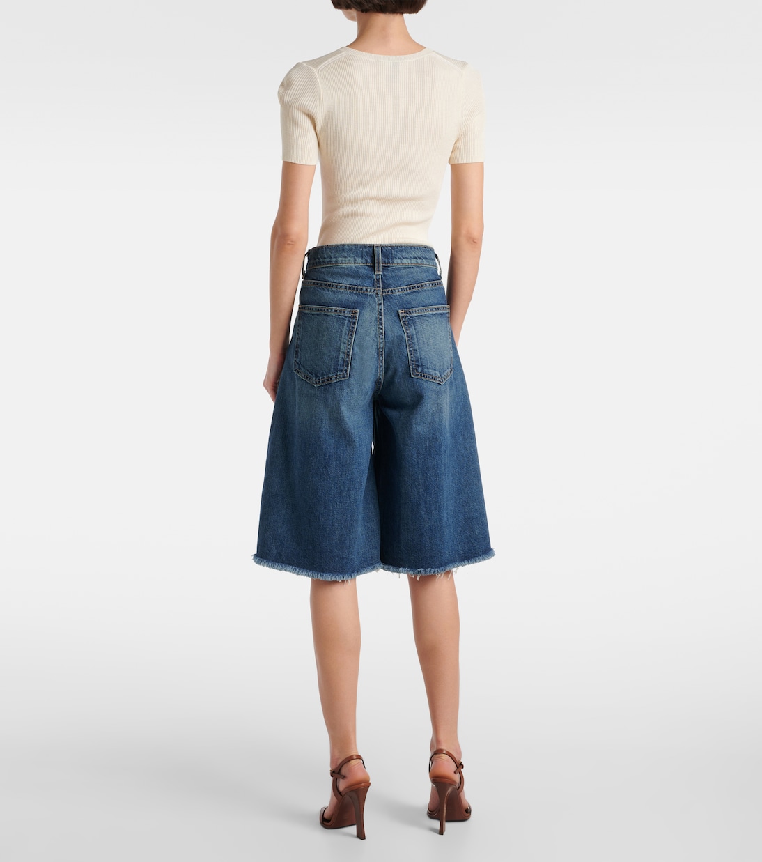 High-Rise Jeansshorts | Nili Lotan