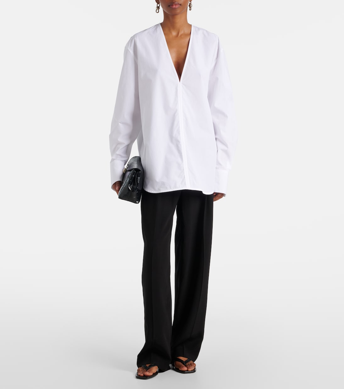 Blouse en popeline de coton | Toteme