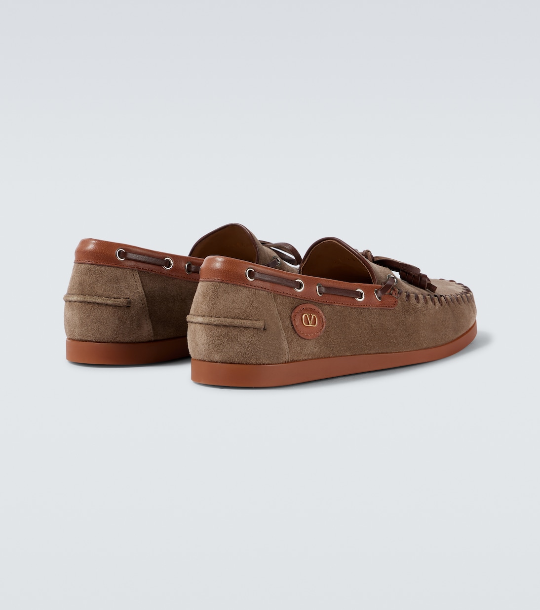 Chaussures bateau Palm Avenue en daim | Valentino Garavani