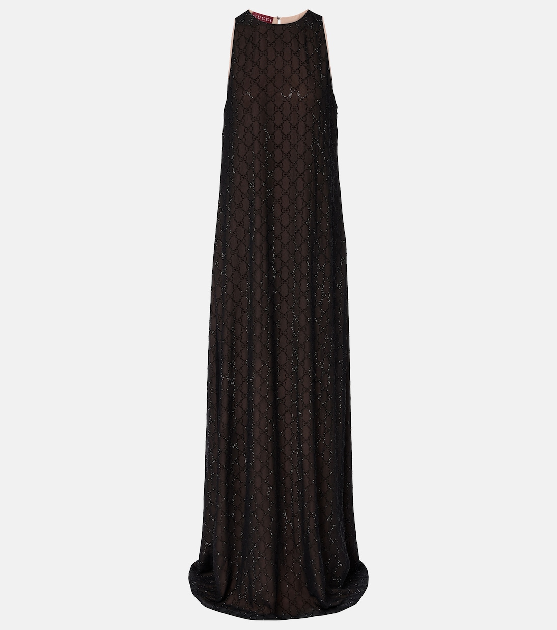 GG embellished silk gown | Gucci