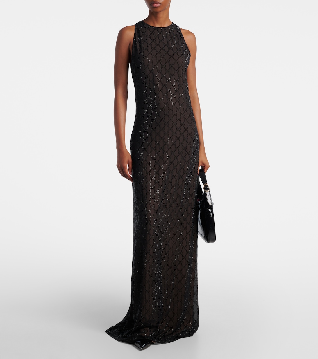 GG embellished silk gown | Gucci