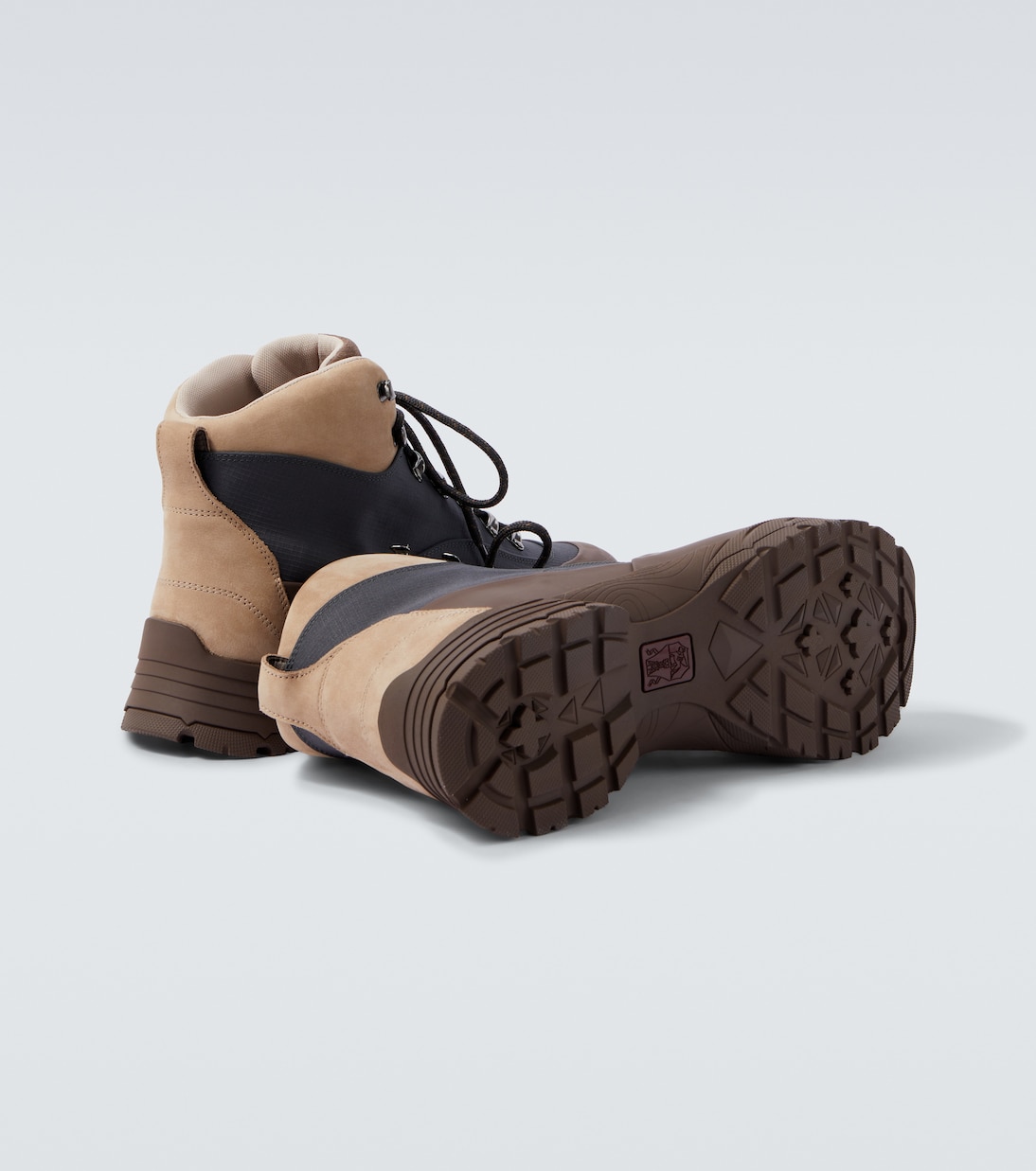 Schnürstiefel mit Leder | Brunello Cucinelli