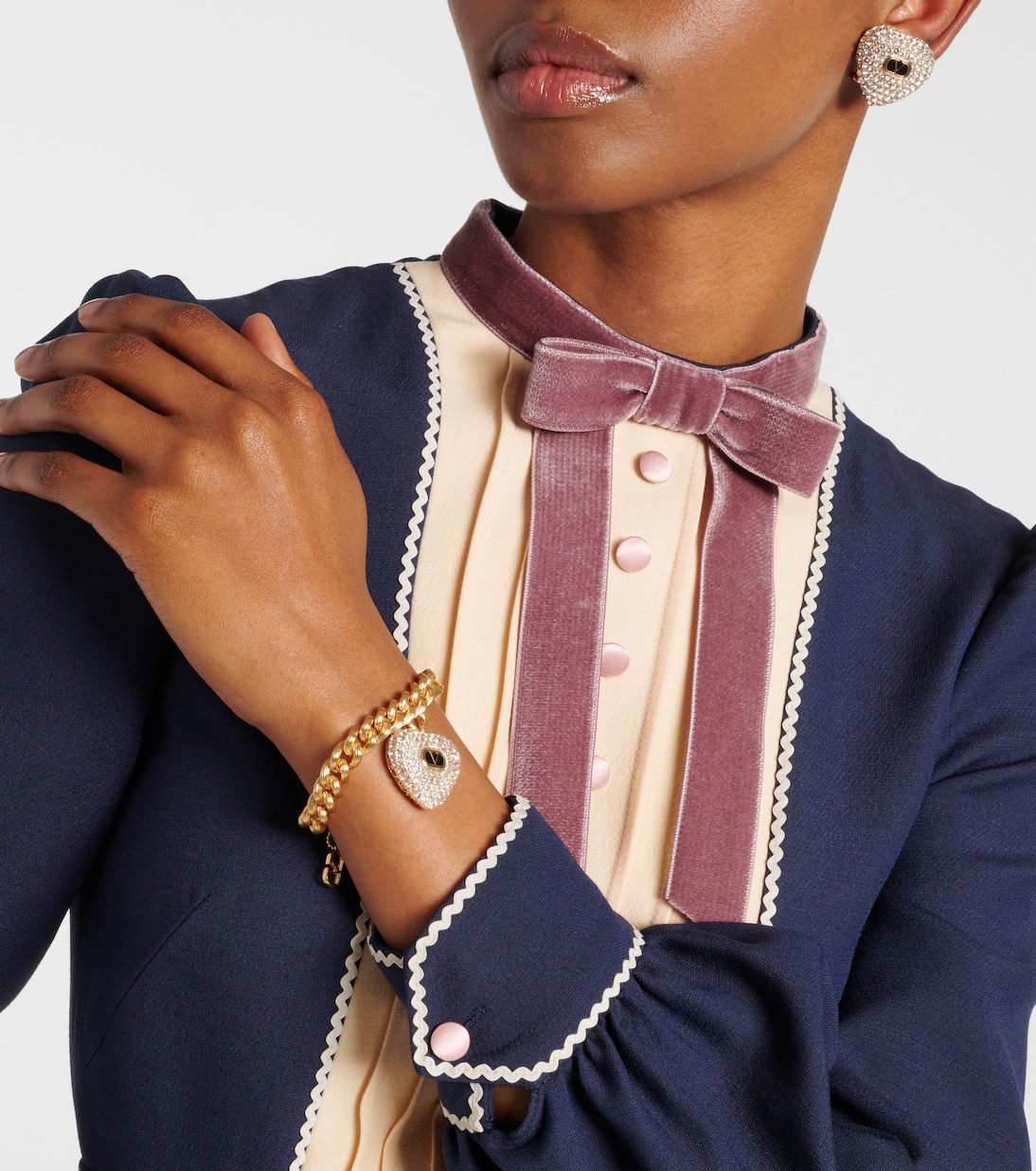 Pulsera Coeur Royal VLogo con colgante | Valentino