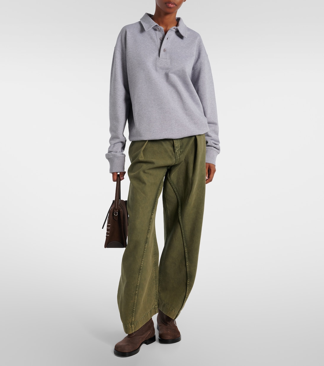 Embroidered cotton jersey sweatshirt | JW Anderson