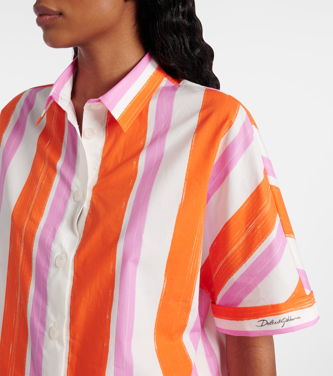 Camicia in cotone a righe  | Dolce&Gabbana