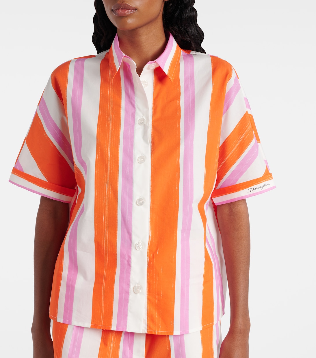 Camicia in cotone a righe  | Dolce&Gabbana