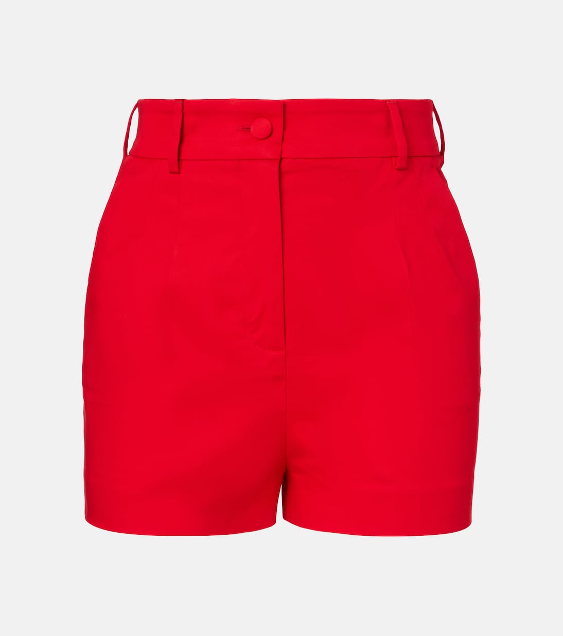 Shorts en mezcla de algodón de tiro alto | Dolce&Gabbana