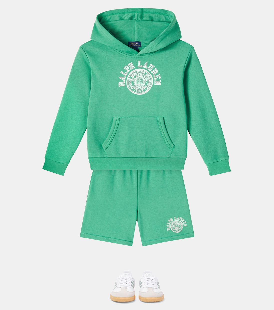 Sweat-shirt à capuche en coton mélangé | Polo Ralph Lauren Kids